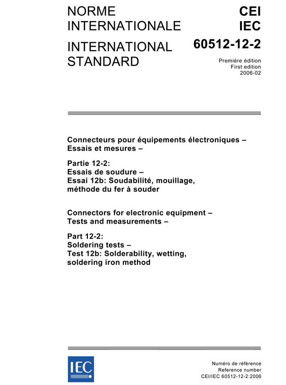Cover IEC 60512-12-2:2006